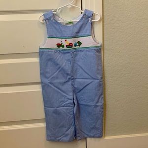 Every construction vehicle lover’s toddler’s jumpsuit